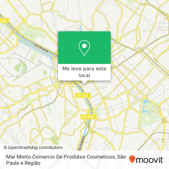 Mar Morto Comercio De Produtos Cosmeticos, Avenida Rebouças, 3970 Pinheiros São Paulo-SP 05401-450 mapa