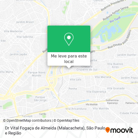 Dr Vital Fogaça de Almeida (Malacacheta) mapa