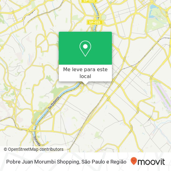 Pobre Juan Morumbi Shopping, Avenida Roque Petroni Júnior, 1089 Santo Amaro São Paulo-SP 04707-000 mapa