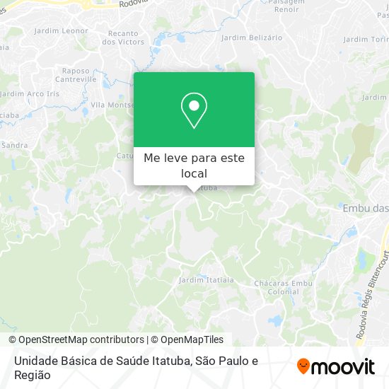 Unidade Básica de Saúde Itatuba mapa