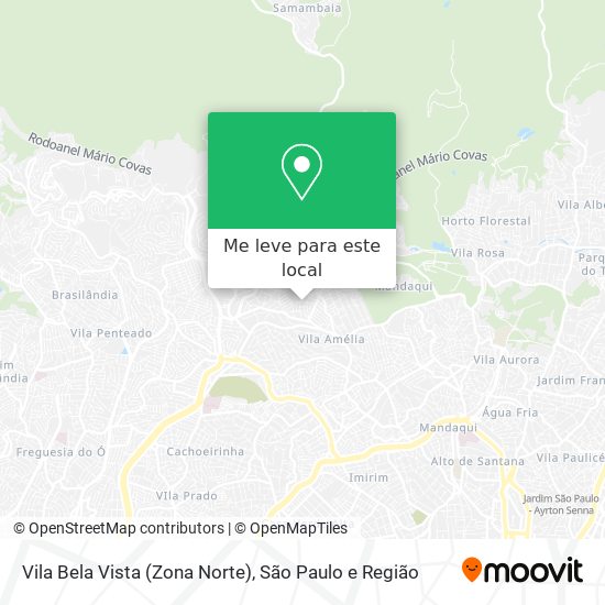 Vila Bela Vista (Zona Norte) mapa