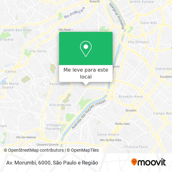 Av. Morumbi, 6000 mapa