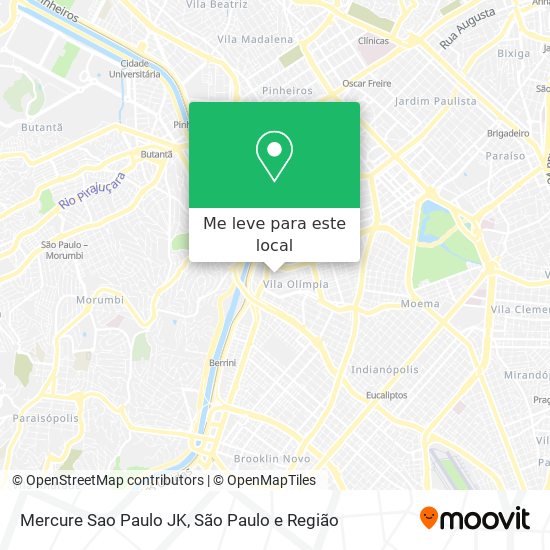 Mercure Sao Paulo JK mapa