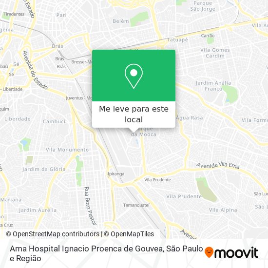 Ama Hospital Ignacio Proenca de Gouvea mapa
