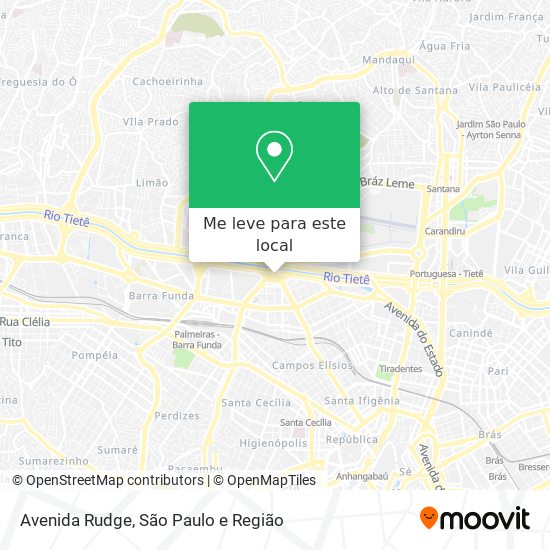 Avenida Rudge mapa