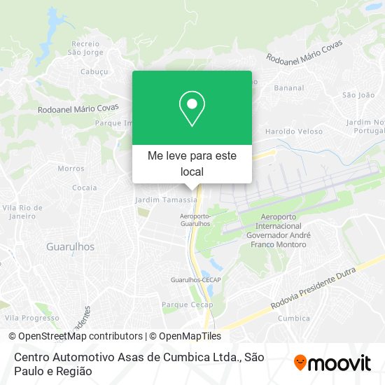 Centro Automotivo Asas de Cumbica Ltda. mapa