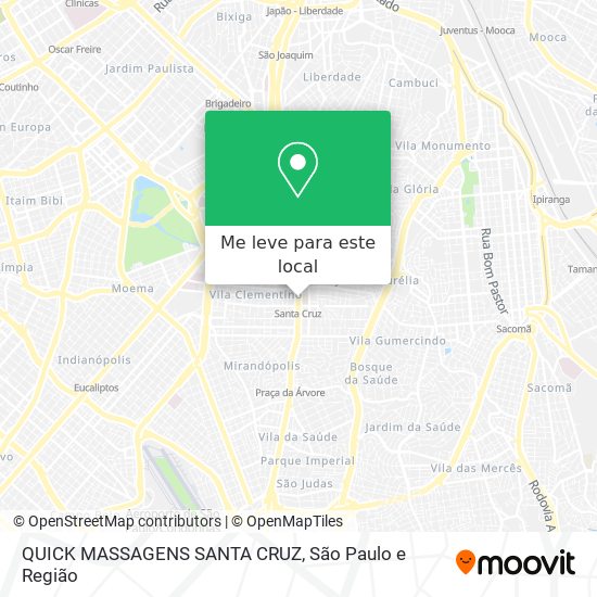 QUICK MASSAGENS SANTA CRUZ mapa