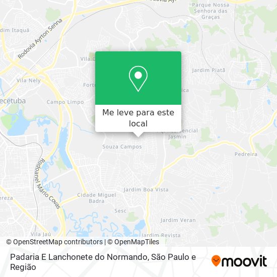 Padaria E Lanchonete do Normando mapa