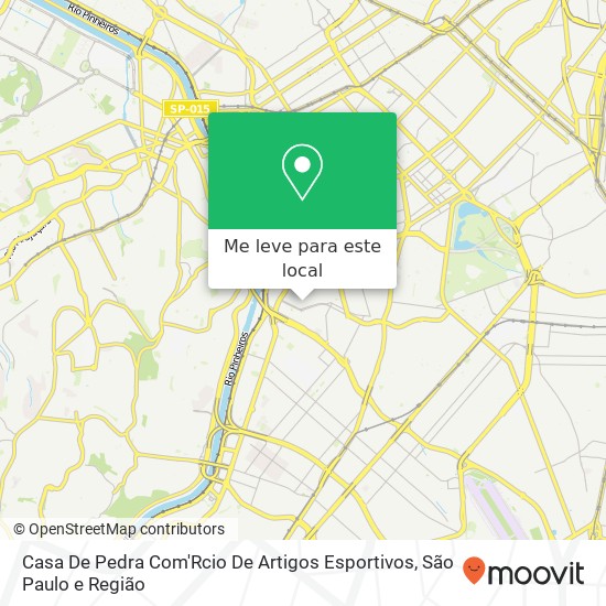 Casa De Pedra Com'Rcio De Artigos Esportivos, Rua Fidêncio Ramos, 393 Itaim Bibi São Paulo-SP 04551-010 mapa