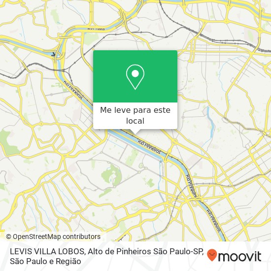 LEVIS VILLA LOBOS, Alto de Pinheiros São Paulo-SP mapa