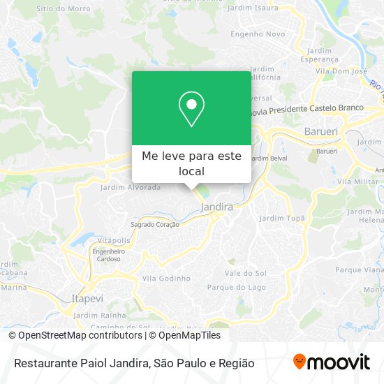 Restaurante Paiol Jandira mapa