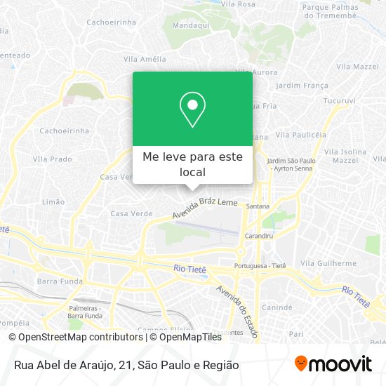 Rua Abel de Araújo, 21 mapa