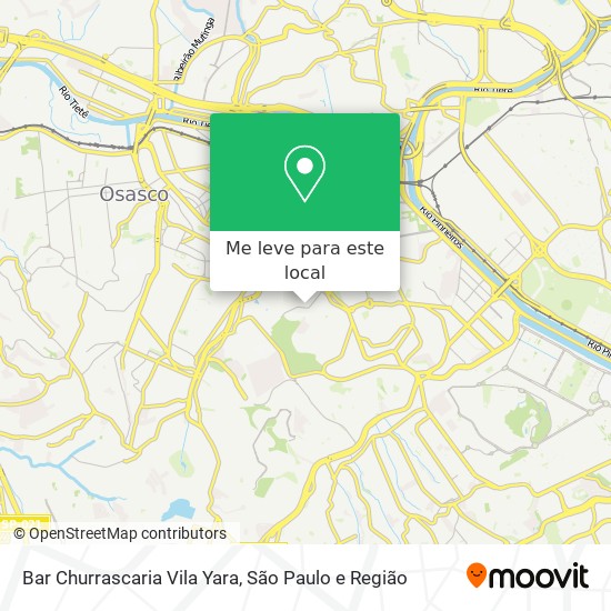 Bar Churrascaria Vila Yara mapa