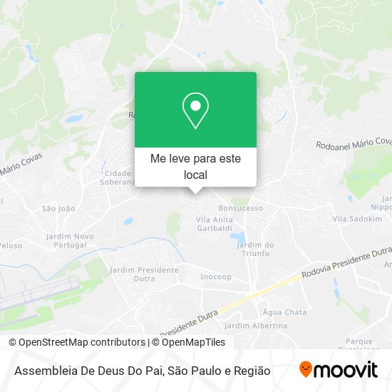 Assembleia De Deus Do Pai mapa