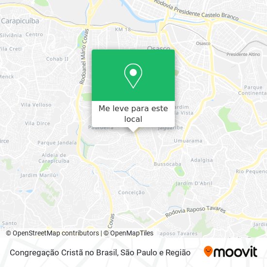 Congregação Cristã no Brasil mapa