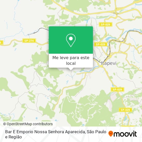 Bar E Emporio Nossa Senhora Aparecida mapa