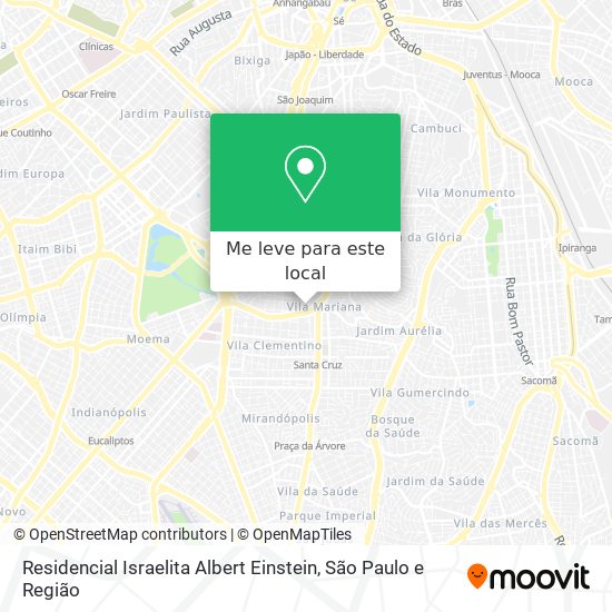 Residencial Israelita Albert Einstein mapa