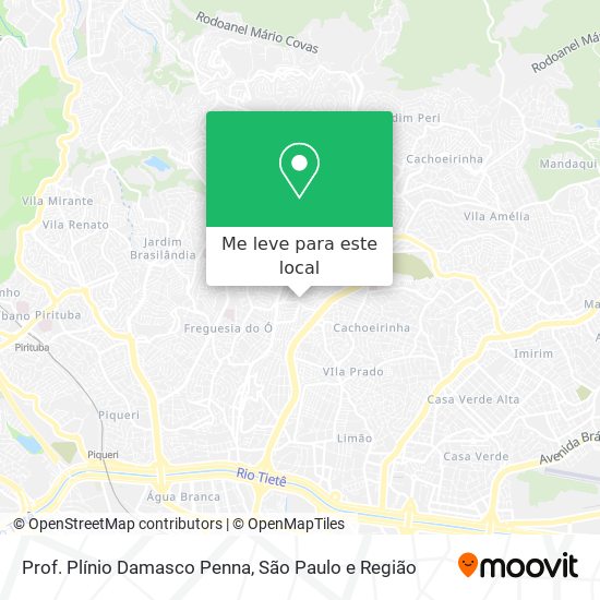 Prof. Plínio Damasco Penna mapa