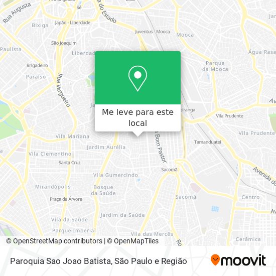 Paroquia Sao Joao Batista mapa