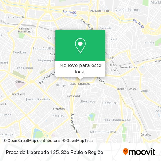 Praca da Liberdade 135 mapa
