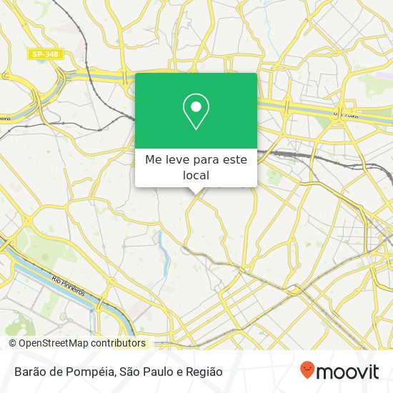 Barão de Pompéia, Avenida Pompéia, 1270 Perdizes São Paulo-SP 05025-020 mapa