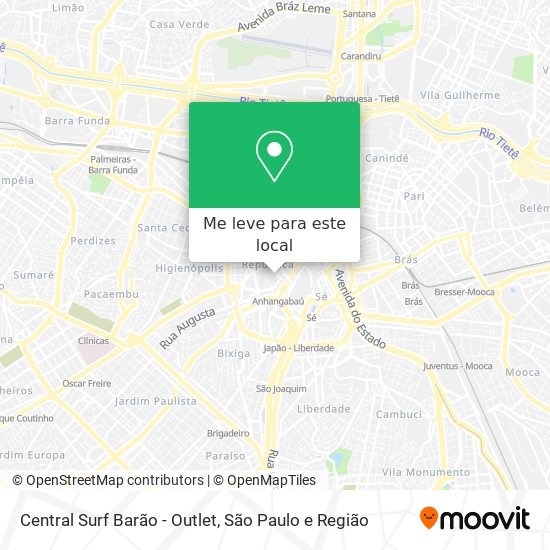 Central Surf Barão - Outlet mapa