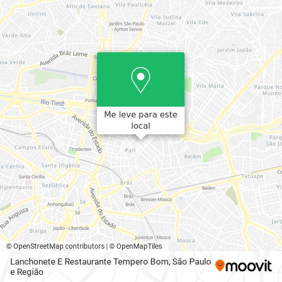 Lanchonete E Restaurante Tempero Bom mapa