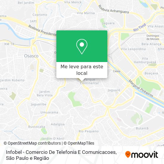 Infobel - Comercio De Telefonia E Comunicacoes mapa