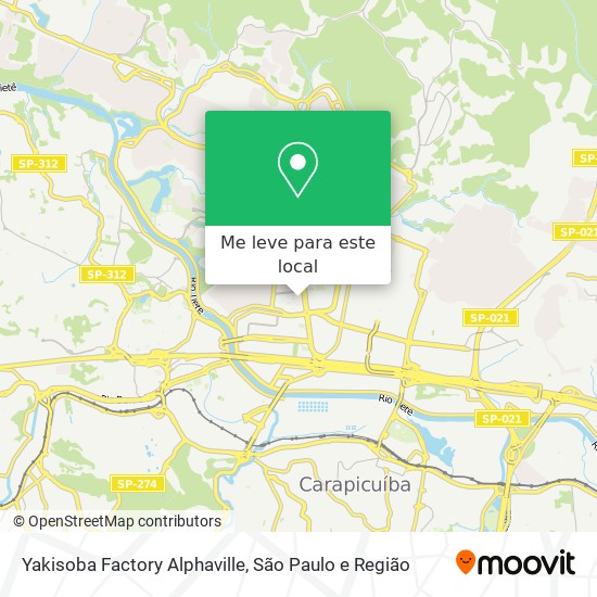 Yakisoba Factory Alphaville mapa