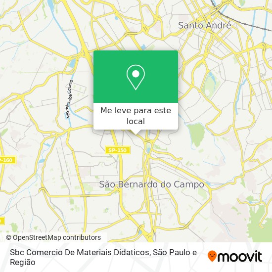 Sbc Comercio De Materiais Didaticos mapa