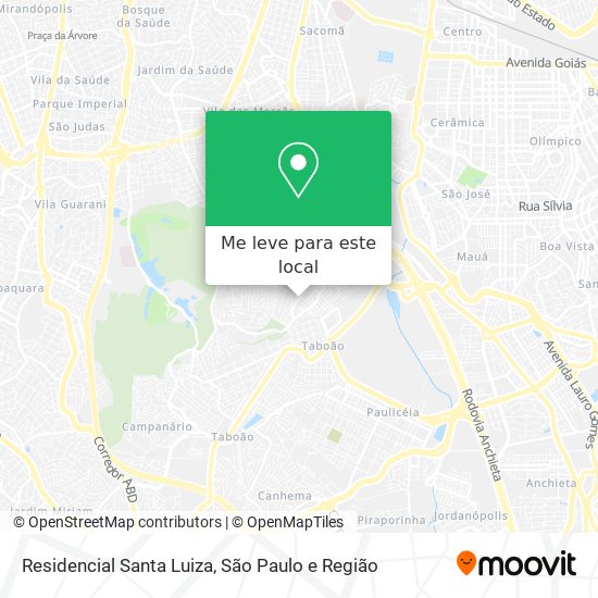 Residencial Santa Luiza mapa