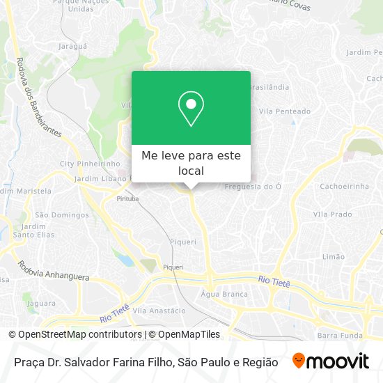 Praça Dr. Salvador Farina Filho mapa
