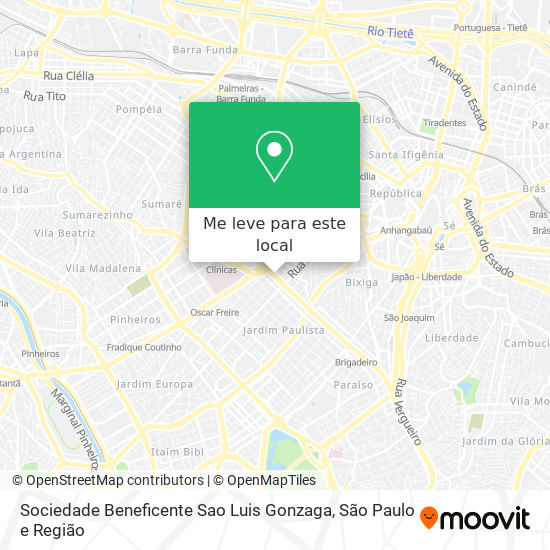 Sociedade Beneficente Sao Luis Gonzaga mapa