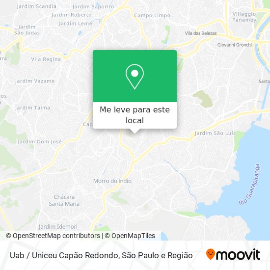 Uab / Uniceu Capão Redondo mapa