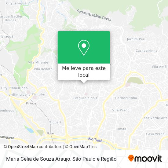 Maria Celia de Souza Araujo mapa
