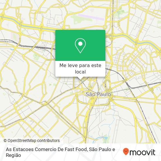 As Estacoes Comercio De Fast Food, Rua do Arouche, 24 República São Paulo-SP 01219-000 mapa