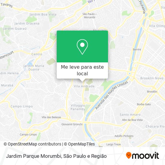 Jardim Parque Morumbi mapa