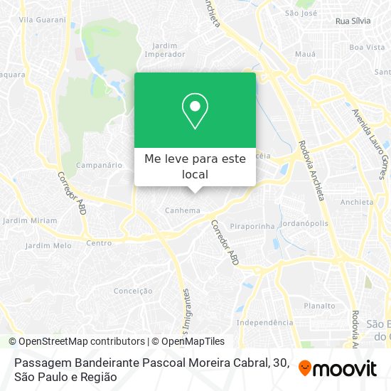 Passagem Bandeirante Pascoal Moreira Cabral, 30 mapa