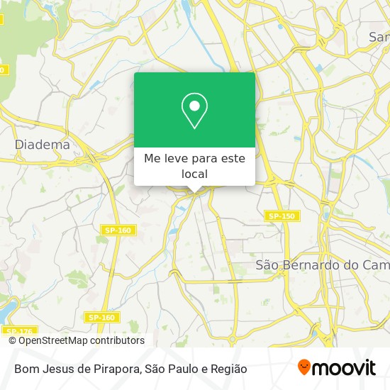 Bom Jesus de Pirapora mapa