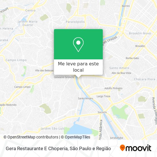 Gera Restaurante E Choperia mapa