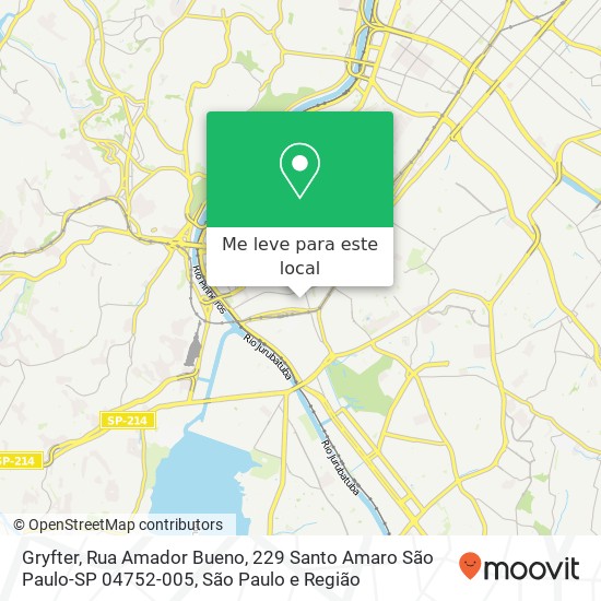 Gryfter, Rua Amador Bueno, 229 Santo Amaro São Paulo-SP 04752-005 mapa