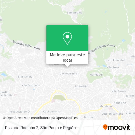 Pizzaria Rosinha 2 mapa