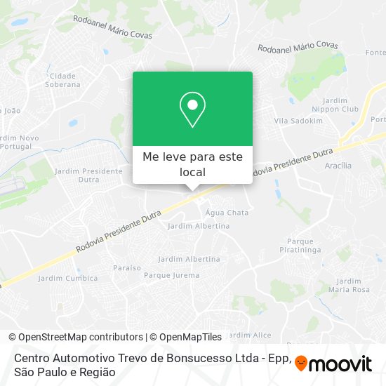 Centro Automotivo Trevo de Bonsucesso Ltda - Epp mapa