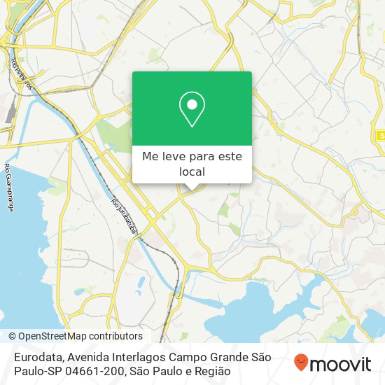 Eurodata, Avenida Interlagos Campo Grande São Paulo-SP 04661-200 mapa