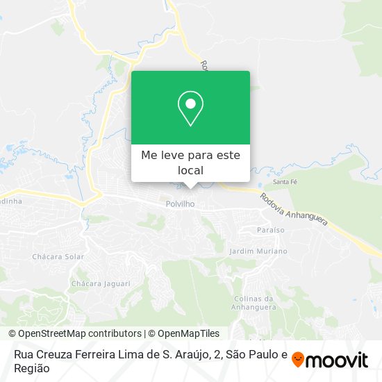 Rua Creuza Ferreira Lima de S. Araújo, 2 mapa