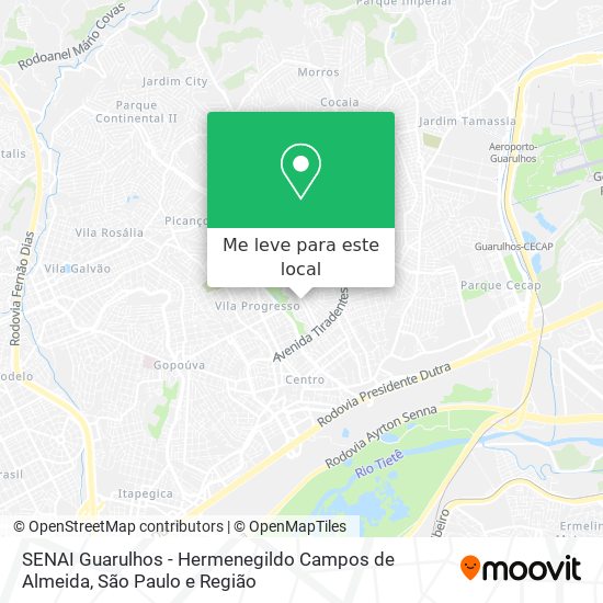 SENAI Guarulhos - Hermenegildo Campos de Almeida mapa