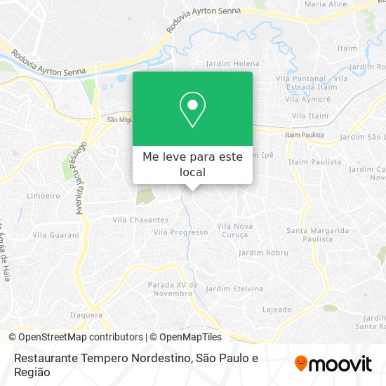 Restaurante Tempero Nordestino mapa