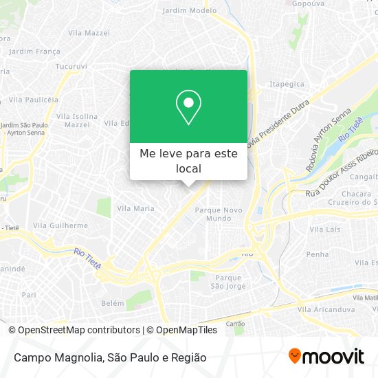 Campo Magnolia mapa