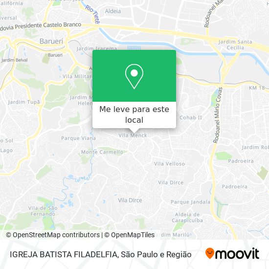 IGREJA BATISTA FILADELFIA mapa