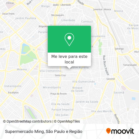 Supermercado Ming mapa